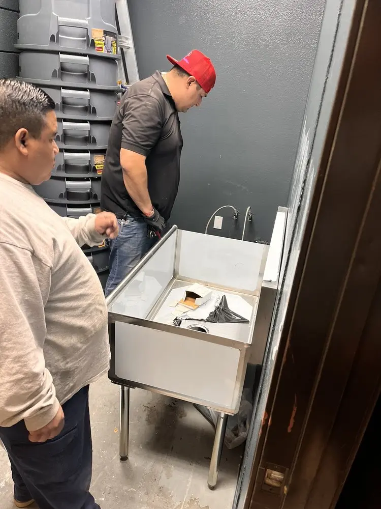 Commercial plumbing and sink installation in Selden